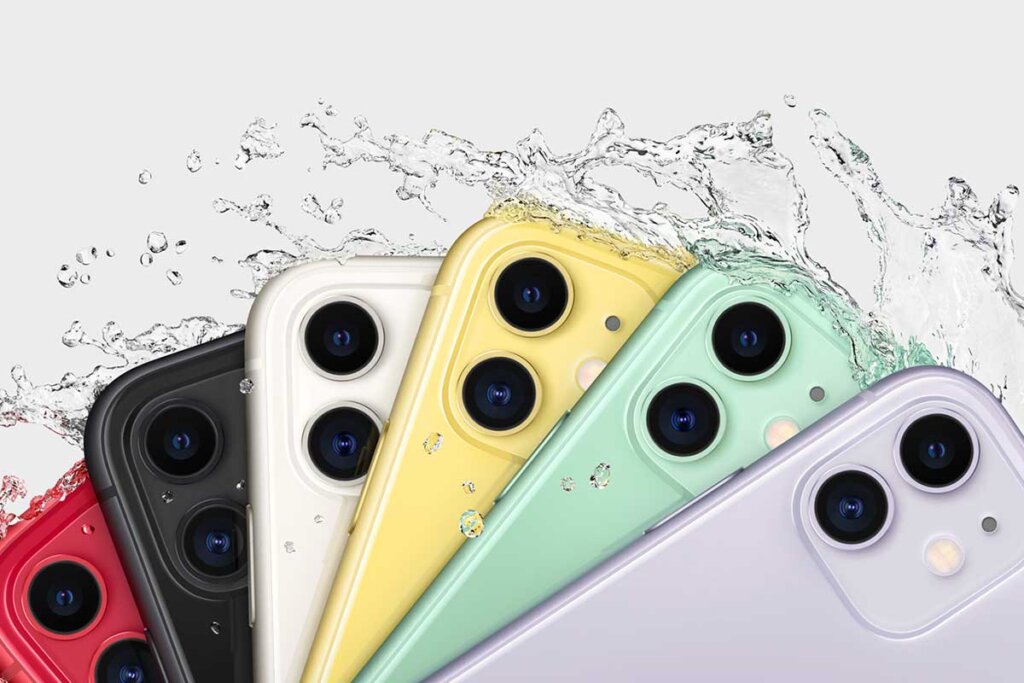 iPhone 11 en différentes couleurs